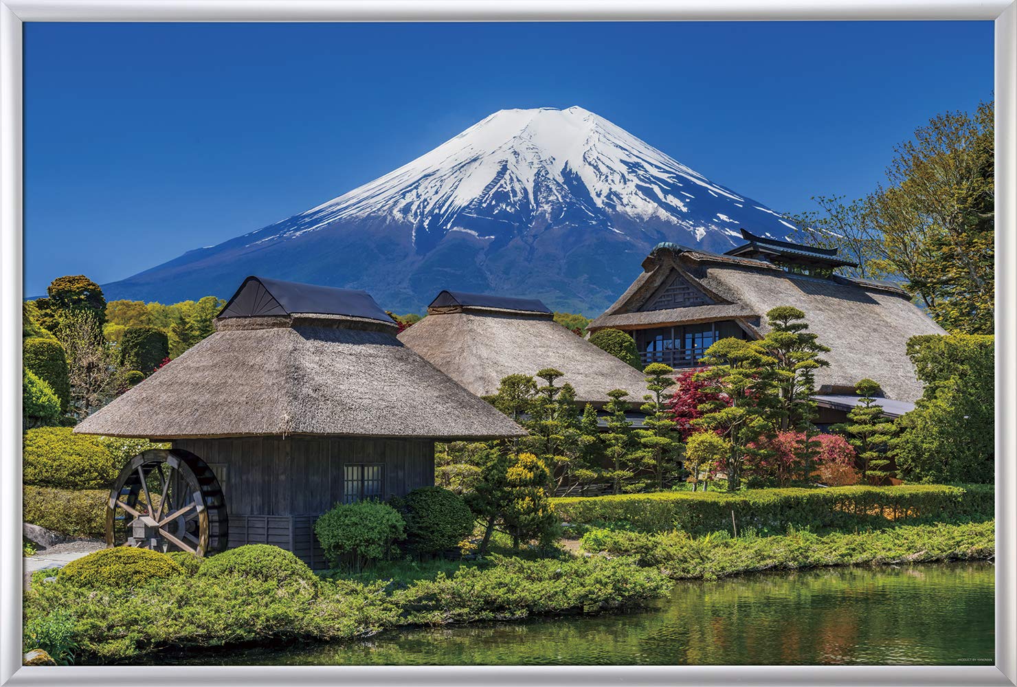 Amazon.co.jp: 1000ピース ジグソーパズル 快晴の富士と忍野村